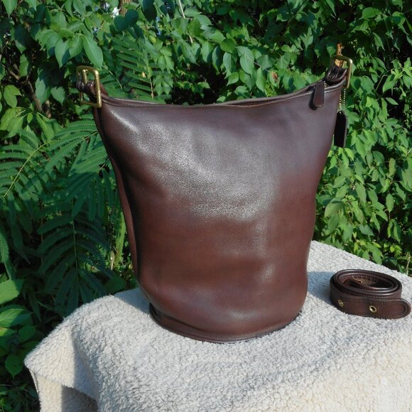 Vintage Coach GUC Duffle Sac 9085, in Mahogany - Picture 2 of 11